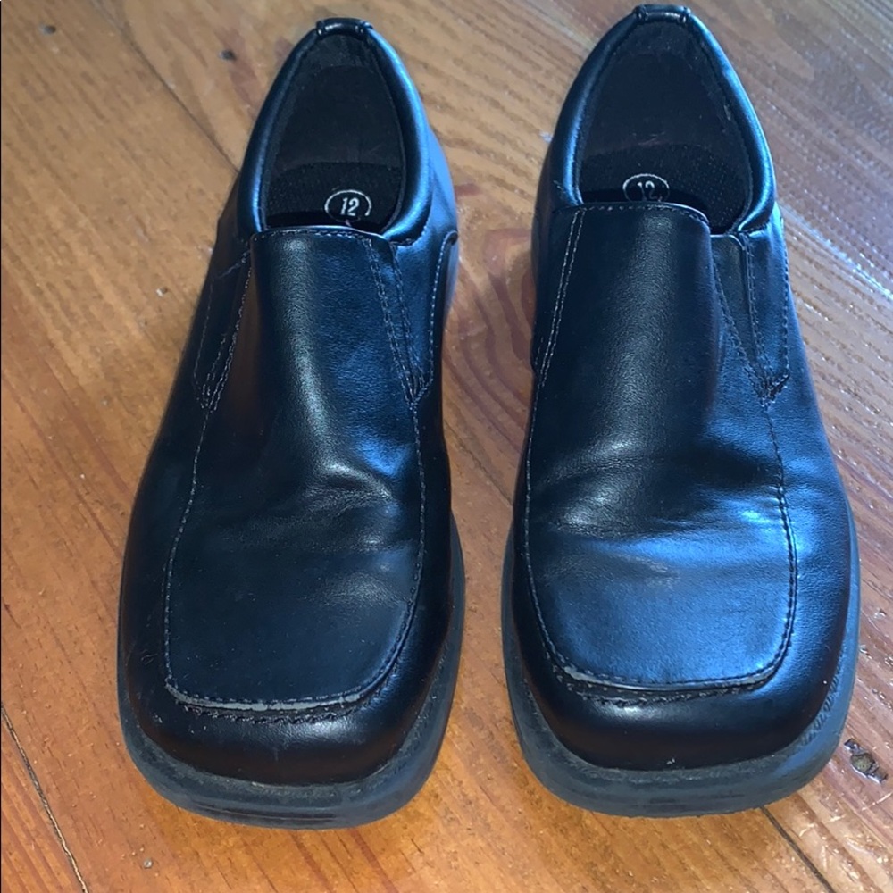 Boys black dress shoes